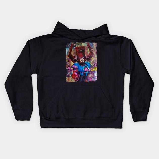 Galactus Kids Hoodie by kylewillis